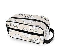 Travel Toiletry Bag Nylon Dopp Kit Shaving Bag Animal Polar Bear Cartoon Makeup Case Cosmetics Organizer for Men Women