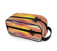Travel Toiletry Bag Nylon Dopp Kit Shaving Bag Summer Vacation The Beach Makeup Case Cosmetics Organizer for Men Women