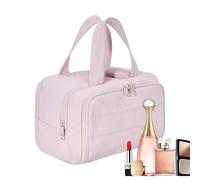 Travel Toiletry Bag - Wide Opening Toiletry Bag | Travel Toiletry Bag, Puffy Cosmetic Makeup Bag, Travel Ready Toiletry Bag, BACCHRO Cosmetic Bag, pink, Fare riferimento alla descrizione, Please refer