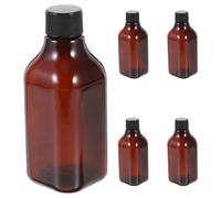 Travel Toiletry Bottles 200ml Pp Pet Screw Cap 5 Pack