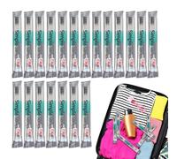 Travel Toothbrush - 20-Piece Portable Brushing Kit with Toothpaste | Perfect for Travel, Guest Bathroom, Hotel, School, Vacation & Daily Personal Hygiene Care