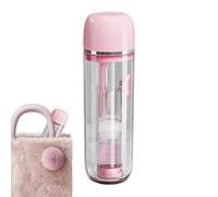 Travel Toothbrush Cabinet - Electric Toothbrush Lid | Dust Safe Toothbrush Cases | Toothpaste Holder | Toothpaste Storage and Foldable Toothbrushes for Backpacking Hotel Bathroom Kids vo, Pink
