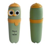Travel Toothbrush Case - Cute Toothbrush Container - Cute Toothbrush Container, Portable Multifunctional Family Laundry and Toothbrush Box for Travel, Business Trip, Home, Camping, Ba, Green, see