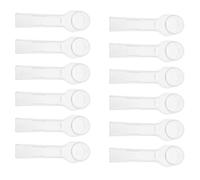 Travel Toothbrush Covers Made of Sturdy Abs Material 12pcs Protective Caps with Creative Design Easy to Use for Electric Toothbrush Heads for Hiking and Camping