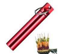 Travel Toothpick Holder - 1.8x9.6cm Aluminum Bag Container, Small Hygienic Toothpick Box, Portable Toothpicks Carry Bag, Home Restaurant Office Personal Hygiene Travel