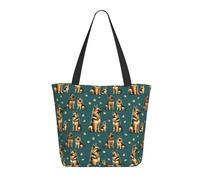 Travel Tote Bag for Women Work - German Shepherd Family Print Lightweight Shoulder Nurse Bag Beach Handbags for Women, Fashion Large Tote Purse with Zipper