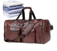 Travel Tote Bag PU Leather Large Capacity Portable