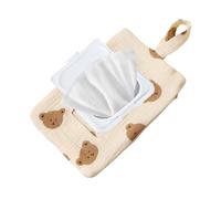 Travel Towel Holder - Compact Case 22 x 14 x 1 cm, Soft Cotton , Refillable Towel Holder with Lanyard | Accessory for Easy Transport in Car, Camping, Walking