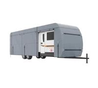 Travel Trailer Cover RV Waterproof Windproof 4 Layer Non Woven Fabric Camper With Storage Bag And Patches Strong Protection(20-22ft)