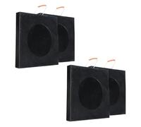 Travel Trailer Jack Pads 1-6 Pack - 24x24, 20x20, 15x15, 12x12 Inch Heavy Duty Stabilizer Outriggers Pads, Prevent Sinking, Supports Up to 11,023 Lbs (4PC, 19.7x19.7x3.9in)