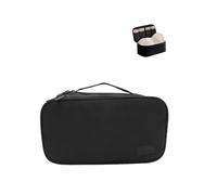 Travel Underwear Organizer Bag Packing Cube Storage Bag Recycled Polyester Lingerie Bra Socks Bag Toiletry Bag,Black 6#