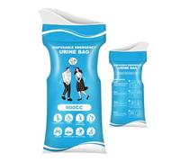 Travel Urine Bag, 900 ml Portable Leak-Proof Women's Spit Bottle - Hygienic Toilet Solution on the Go for Adults When Travelling
