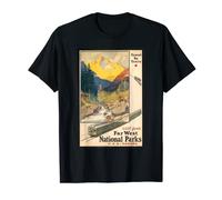 Travel USA Canada National Parks By Train Nature Railroad T-Shirt