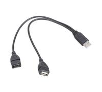 Travel USB Male to Double Female Extension Data Cable 10W Quick Charging Wire