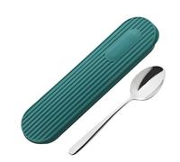 Travel Utensil Holder | Outdoor Tableware Storage Box | Small Utensil Storage Case for Hiking, Workplace, Dorm, Picnic, Hiking, Green , Refer to description, Unisex