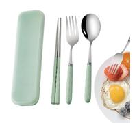Travel Utensils | Stainless Steel Chopsticks Spoon Fork - Portable Flatware Cutlery Set | for Home Camping Party Picnic Outdoor Dorm Travel Daycare Road Trip Children