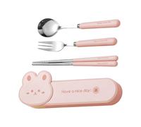 Travel Utensils | Stainless Steel Flatware Set,Toddler School Lunch Supplies for Daily Meals Outdoor Camping Picnic Airplane Travel