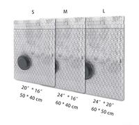 Travel Vacuum Bag Set with Rechargeable Cordless Pump for Efficient Packing, Space Saver for Clothing and Bedding, Made from Material to Protect Items during Travel (3)