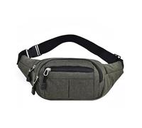 Travel Waist Pack Men's Breast Package Waterproof Outdoor Sports Bag Canvas Pouch Waist Bag Fanny Pouch Crossbody Male Banana Bag for Women and Men(Green)