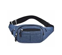 Travel Waist Pack Men's Breast Package Waterproof Outdoor Sports Bag Canvas Pouch Waist Bag Fanny Pouch Crossbody Male Banana Bag for Women and Men(Blue)
