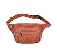Travel Waist Pack Pack Retro Female Belt Bag Women Shoulder Crossbody Bags Soft Leather Waist Packs Designer Waist Bag for Women and Men(Brown Waist Bag)
