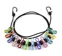 Travel Washing Line 1.8M,Portable Clothesline,Retractable Clothesline Camping Washing Line with 12 Clothes Clips for Indoor Laundry Drying line,Outdoor Camping Accessories (1.8M)