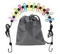 Travel Washing Line, Portable Washing Line, Elastic Travel Clothes Line for 12 Wire Clips, Portable Clothes Line for Indoor Laundry Drying Line, Outdoor Camping Accessories (Polychrome)