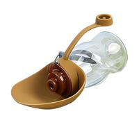 Travel Water Bottle for Dogs - 5.71 Inches Spill Proof Pet Drinking Container, Silicone Travel Feeding Bottle, Portable Hydration Dispenser Cup | For Puppy Cat Hamster Bunny Crate Cage Kennel Camping