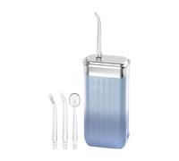 Travel Water Flosser - Adjustable Pulse Mode, with 4 Nozzles Silent Battery Powered Waterproof Tank 200 ml for Plant Maintenance