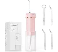 Travel Water Flosser for Teeth, Portable Water Flossers, Water Dental Flosser, Cordless Water Flosser with IPX7 Waterproof, 5 Jet Tips and 3 Modes