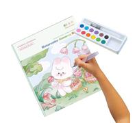 Travel Watercolor Book,Marker Paint Set - Multifunctional Art Crafts Kit For School, Home And Kindergarten For Kids 3 Years And Up