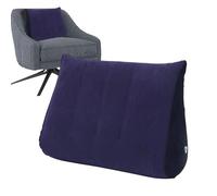 Travel Wedge Pillow For Sleeping | Inflatable Bed Wedge | Ergonomic Soft Support Cushion Backrest For Sitting Reading Pregnancy Reflux