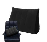 Travel Wedge Pillow, Inflatable Backrest, Ergonomic Cushion, Soft Support Design, Adjustable Air Pressure, Light Blue, Excellent for Reading, Pregnancy Relief, or Reflux Management