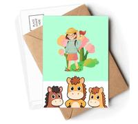 Travel Wizzard Pathfinding Guide Excursion Postcards Envelopes Cards Mailing Year Horse