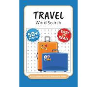 Travel Word Search Puzzle Book: 50+ Word Searches with Easy to Read Print about Travel, Long Flights, Landmarks and More I 6x9 inches, 110 pages I Ideal Gift for travelers and study-abroad students