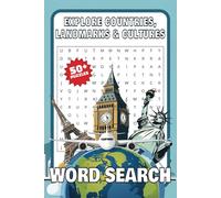 Travel Word Search Puzzle Book: Word Searches with Easy-to-Read Print about Countries, Landmarks, Cultures, and More | 6x9 inches, 110 Pages | 50+ Puzzles … Gift for Vacations, Holidays and Leisure