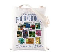 Travel World Inspire Tote Bag Drinking Around The World Handbag Ball in Margarita Glass And Lime Gift (Choices T)