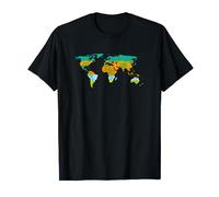 Travel World Map Travel The World Traveller Backpacker T-Shirt