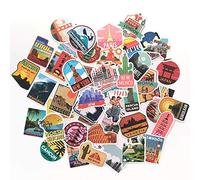 Travel World Stickers Country City London Paris Rome Tokyo Lisbon New York Stickers for Suitcase Bicycle Laptop Water Bottle Notebooks Diary Scrapbooking sticker traveling