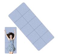 Travel Yoga Mat, Non-Slip Exercise Mat for Floor Training, Waterproof 6mm Non-Slip Base for Men and Women Yoga Pilates Stretches Meditation Indoor