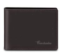 Travelambo Real Leather Wallet for Men, RFID Blocking Bifold Mens Wallet, Minimalist Front Pocket Wallet for Men with Gift Box - 7 Card Slots and ID Window Crazy Horse, Crazy Horse Coffee, 4.5 x 3.5 x