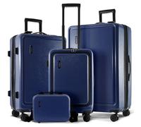 TRAVELARIM Luggage Sets, Navy, 4 Piece Set (20/24/28), 4 Piece Set Luggage Set