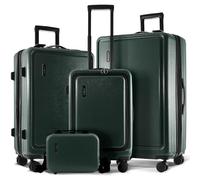 TRAVELARIM Non-Expandable, Green, 4 Piece Set (22/24/28), 4 Piece Set Luggage Set