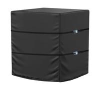 TRAVELBAIC Central Large Air Conditioner Cover for Outside Units, Waterproof Dustproof& Windproof Outdoor Heavy Duty AC Units Cover (Black, 24"X24"X30")