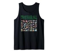 Traveled All 50 States Achievement Fifty Club T-Shirt Tank Top