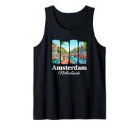 Traveler Amsterdam Netherlands Dutch Tourist Tank Top