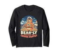 Traveler Bear-ly Survived The Cruise Buffet Holiday Long Sleeve T-Shirt