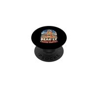Traveler Bear-ly Survived The Cruise Buffet Holiday PopSockets Adhesive PopGrip