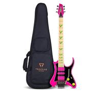 Traveler Guitar Electric Guitar 6 String Vaibrant Deluxe, Right, Hot Pink, (V88X HPKGMP)