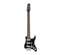 Traveler Guitar Guitar 6 String Travelcaster Deluxe Electric, Right, Gloss Black/Black, Full (TCD BKG)